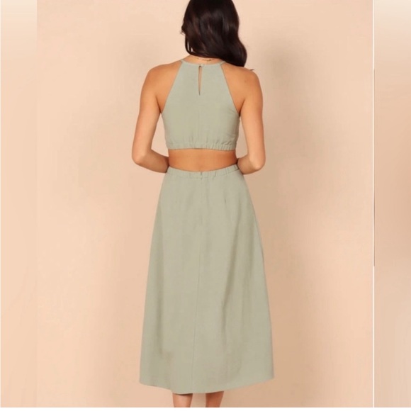 Petal & Pup Ellis Cut Out Dress - Sage (S) - Picture 4 of 7